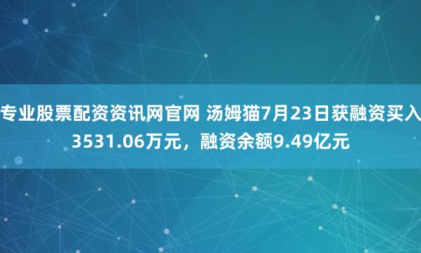 专业股票配资资讯网官网 汤姆猫7月23日获融资买入3531.06万元，融资余额9.49亿元